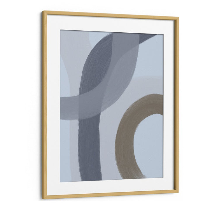 Salon ii by Yopie Studio Abstract Paintings Abstract Art Prints in Oak Wood Frame With Mount