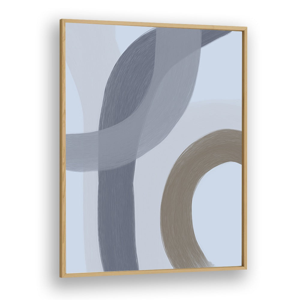 Salon ii by Yopie Studio Abstract Paintings Abstract Art Prints in Oak Wood Plain Frame