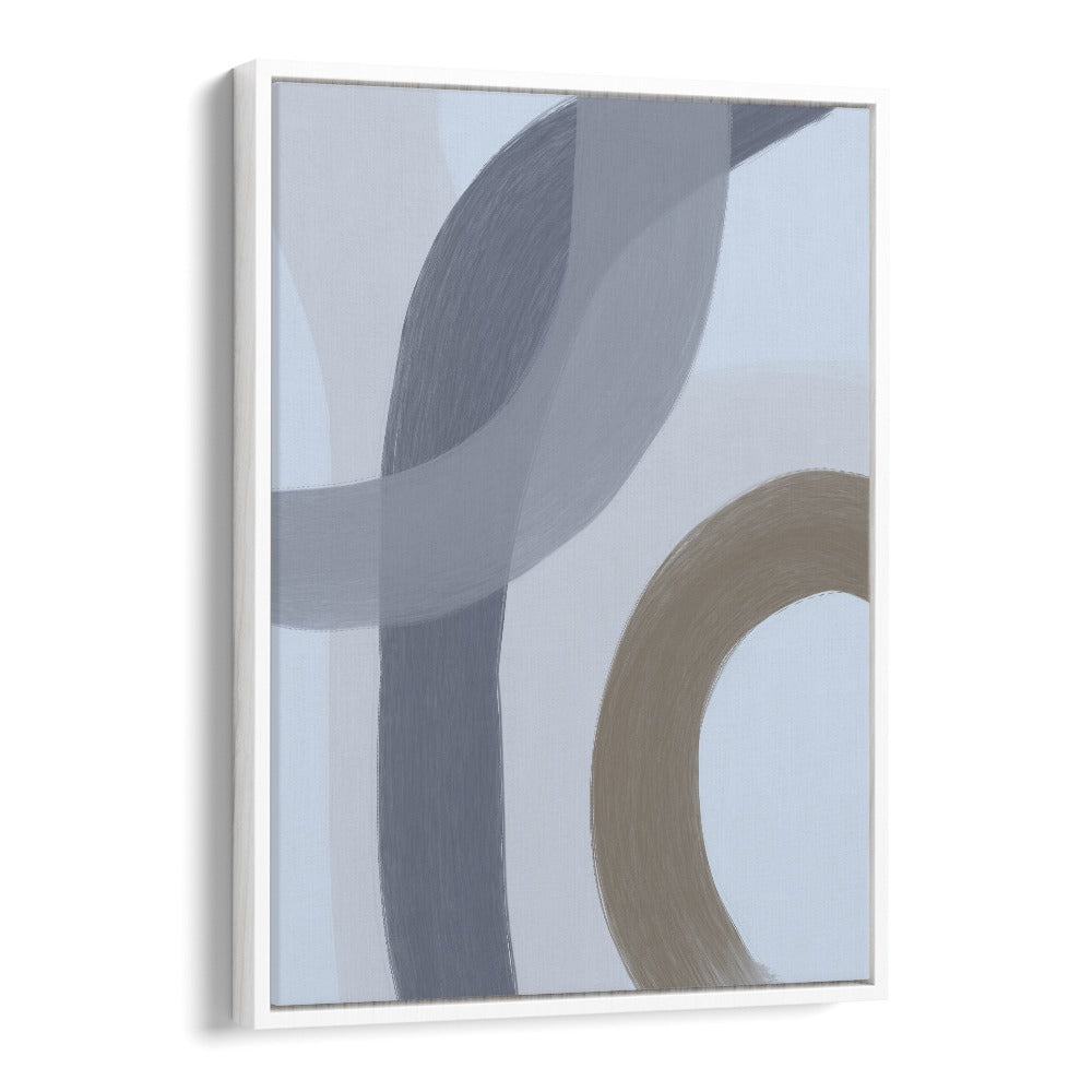 Salon ii by Yopie Studio Abstract Paintings Abstract Art Prints in White Floater Frame