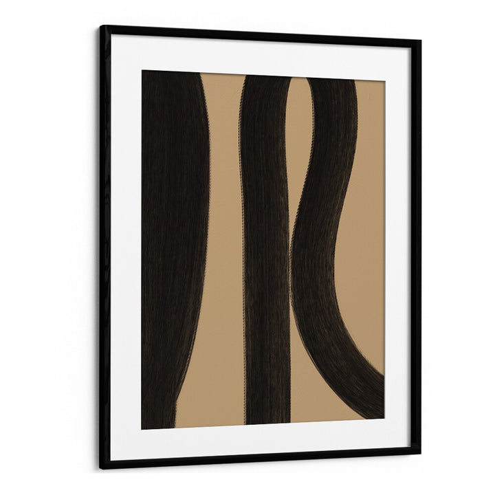 Saltare by Yopie Studio Abstract Paintings Abstract Art Prints in Black Frame With Mount