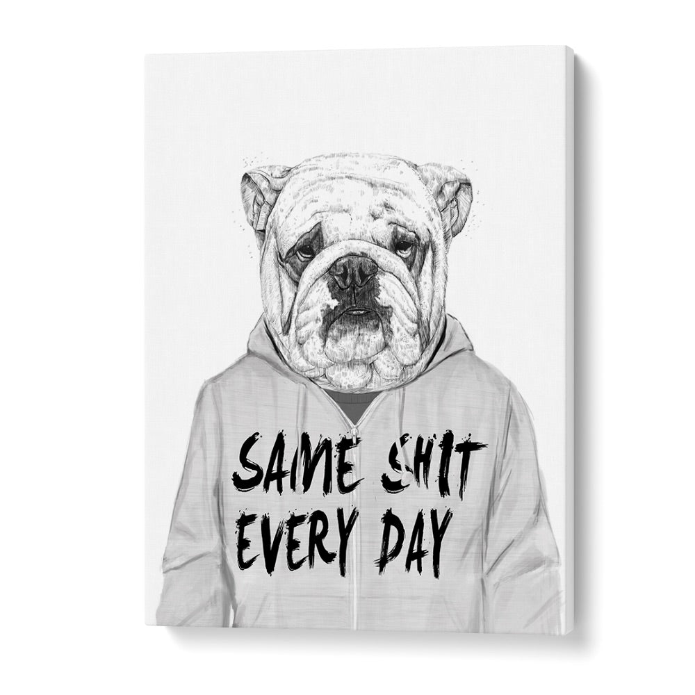 Same Shit By Balazs Solti Wildlife Art Prints in Gallery Wrap