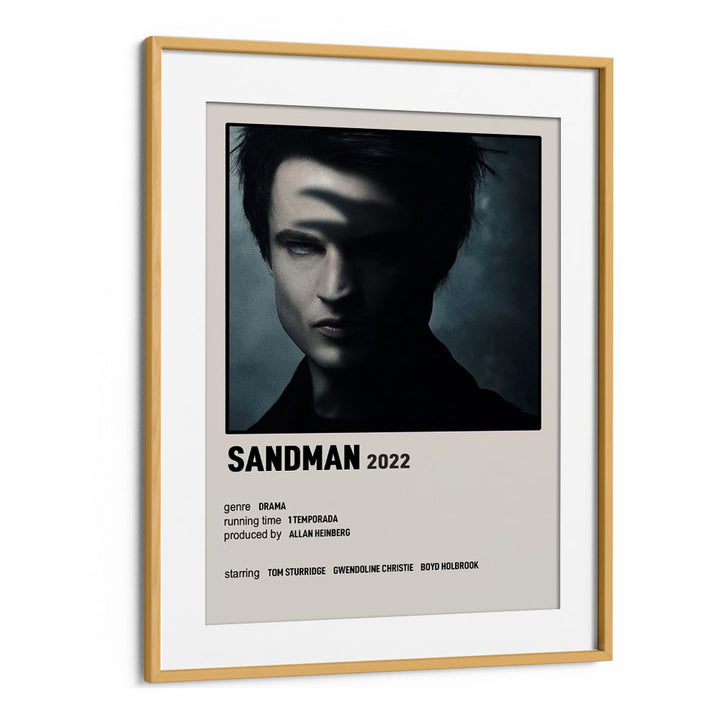 Sandman 2022 Movie Posters in Oak Wood Frame With Mount