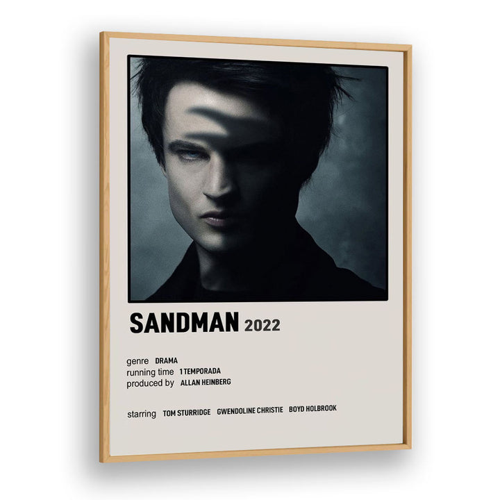 Sandman 2022 Movie Posters in Oak Wood Plain Frame