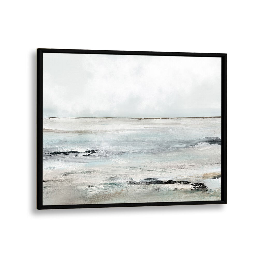 Sandy Bay By Dan Hobday Abstract Art Abstract Paintings in Black Plain Frame