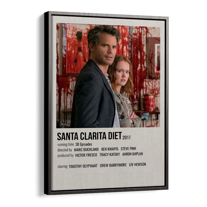 Santa Clarita Diet 2017 Movie Posters in Black Floater Frame