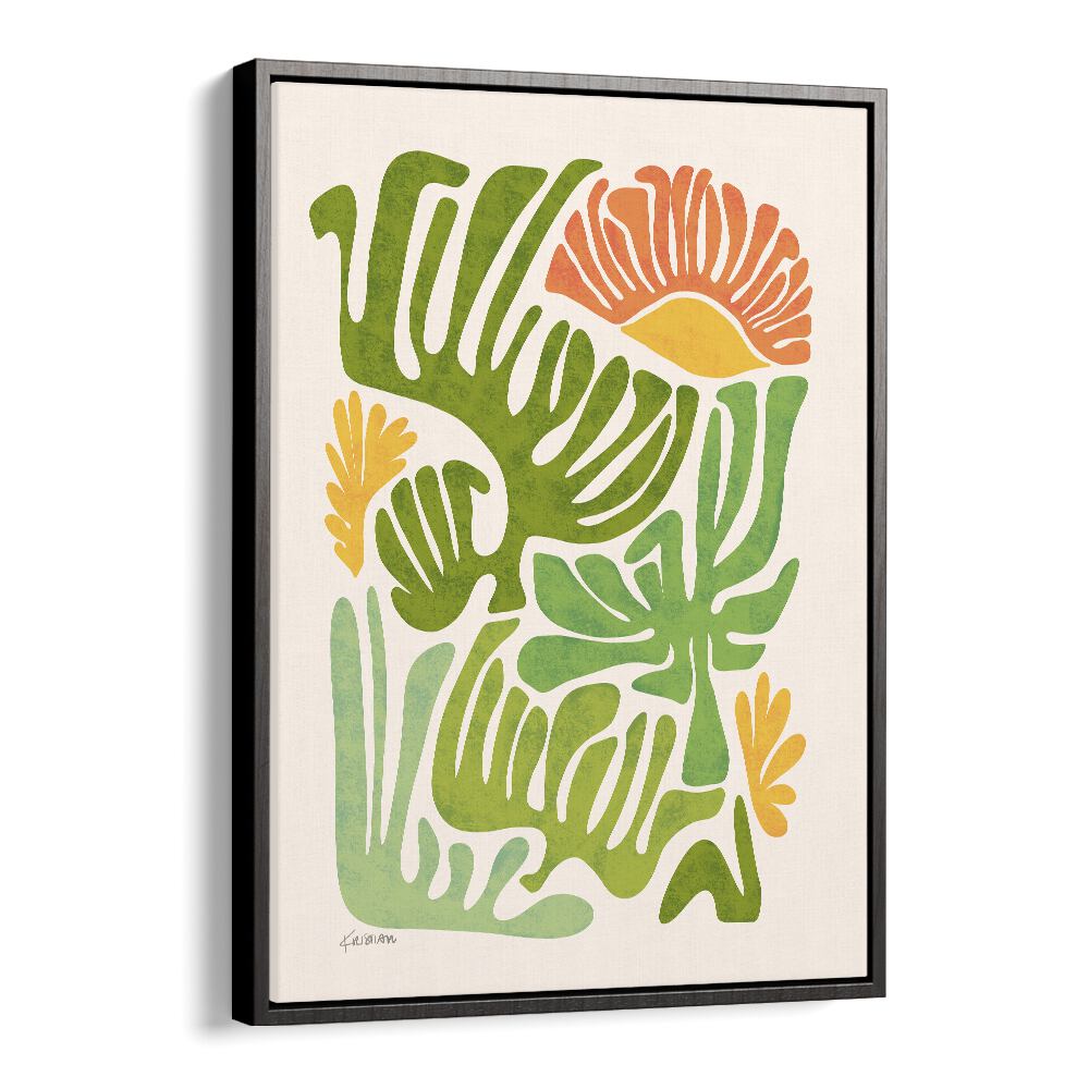 Santa Fe Dream by Kristian Gallagher Botanical Flower Paintings Floral Paintings in Black Floater Frame