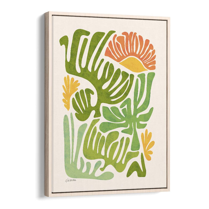 Santa Fe Dream by Kristian Gallagher Botanical Flower Paintings Floral Paintings in Oak Wood Floater Frame