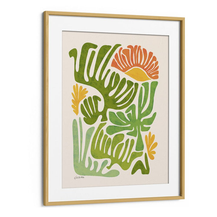 Santa Fe Dream by Kristian Gallagher Botanical Flower Paintings Floral Paintings in Oak Wood Frame With Mount