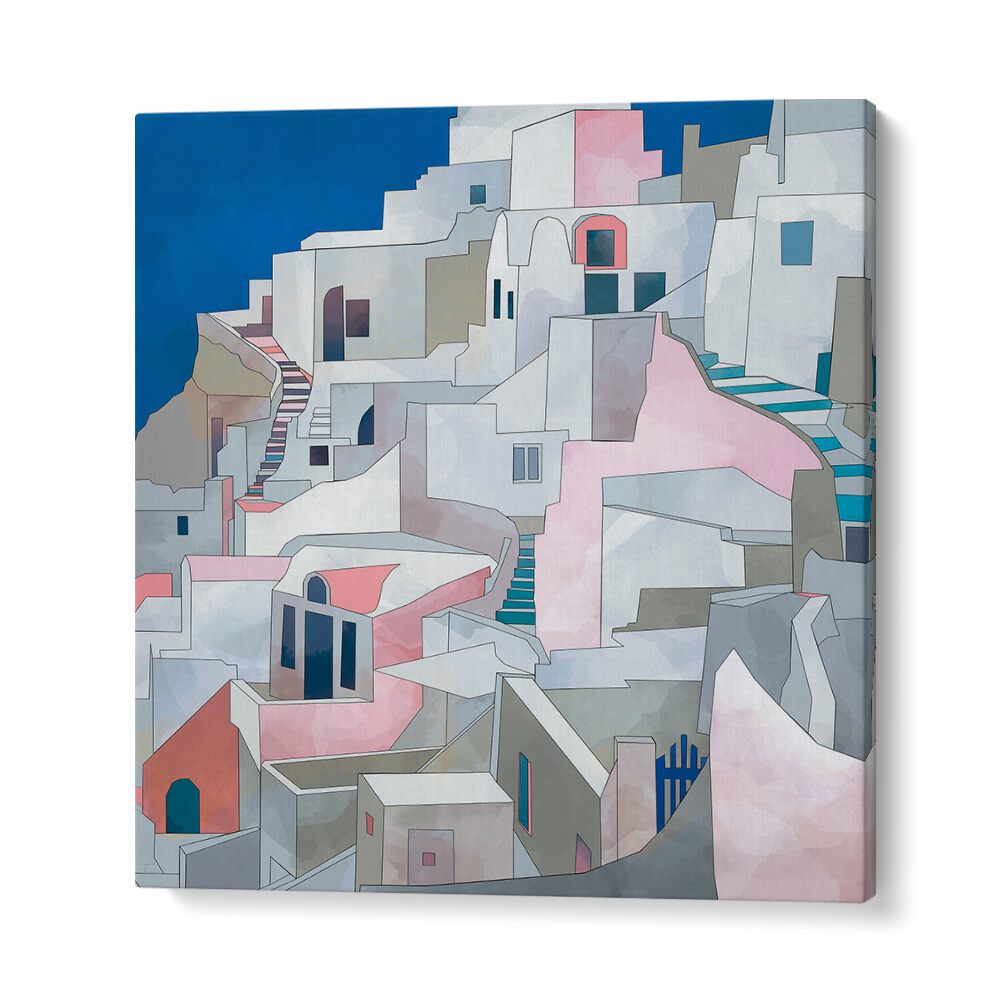 Santorini By Ana Rut Bre Landscape Art Prints in Gallery Wrap