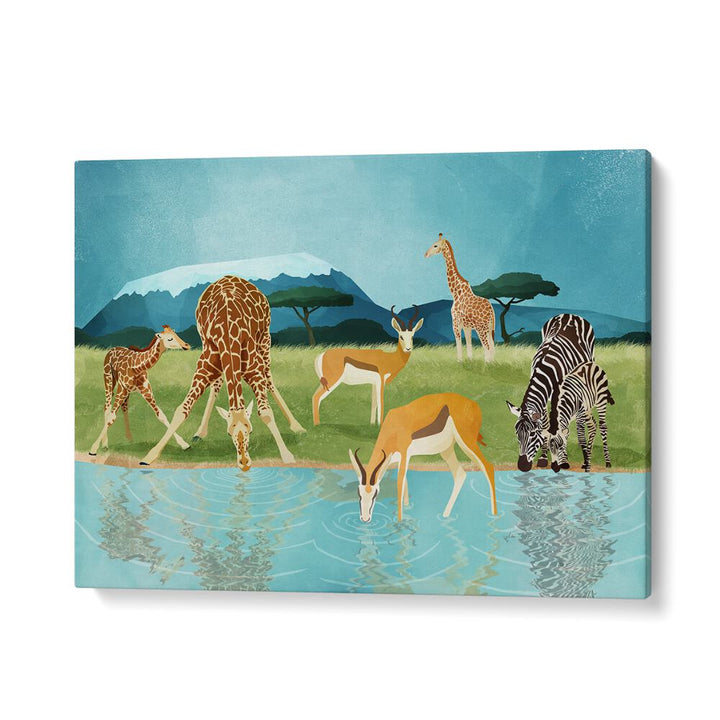 Savannah By Goed Blauw Wildlife Art Prints in Gallery Wrap