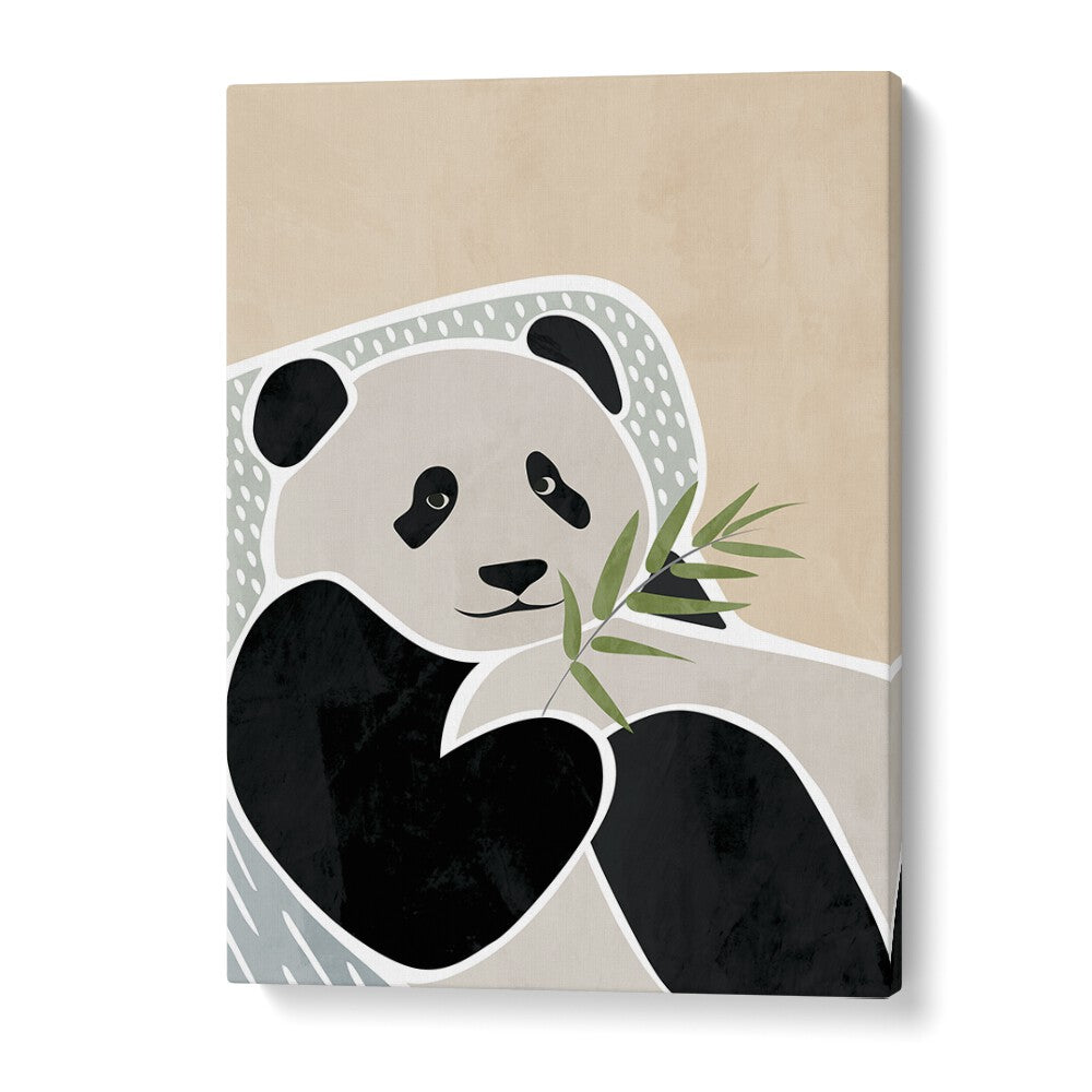 Scandi Panda By Sarah Manovski Wildlife Poster in Gallery Wrap