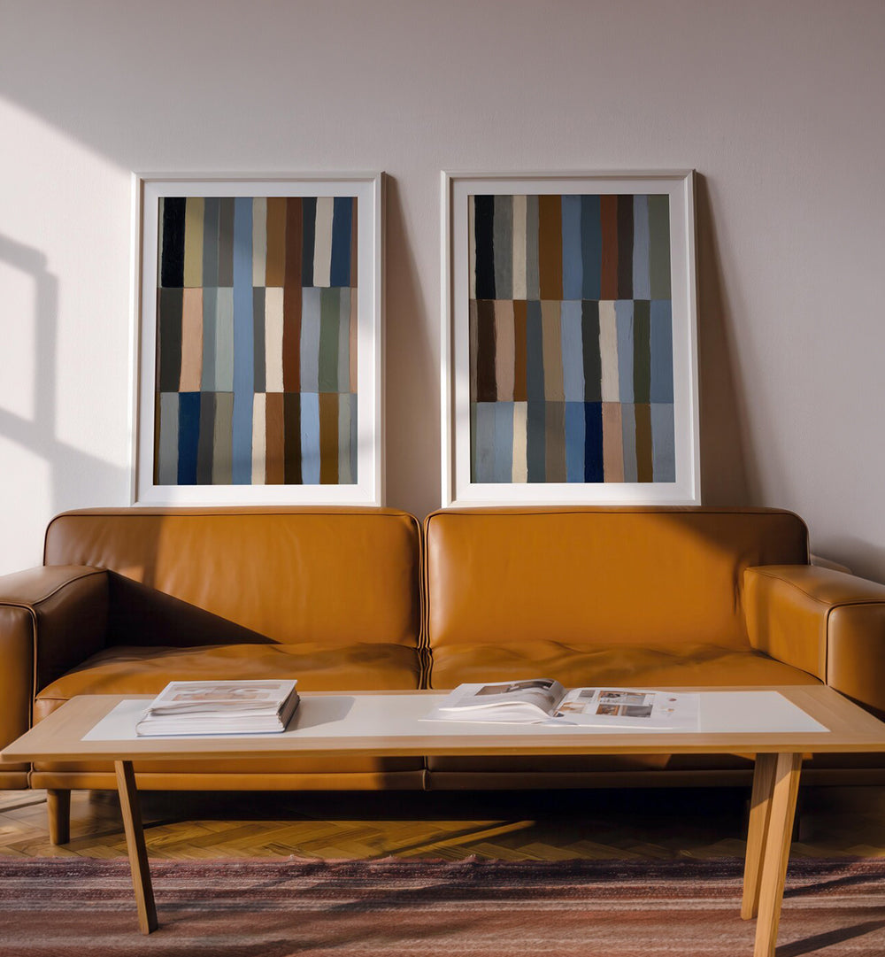 SCANDINAVIAN STRIPES, SET OF 2 PAINTINGS