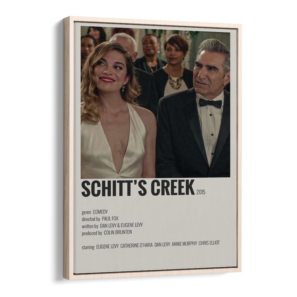 Schitts Creek Movie Posters in Oak Wood Floater Frame