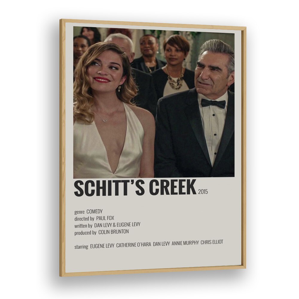 Schitts Creek Movie Posters in Oak Wood Plain Frame