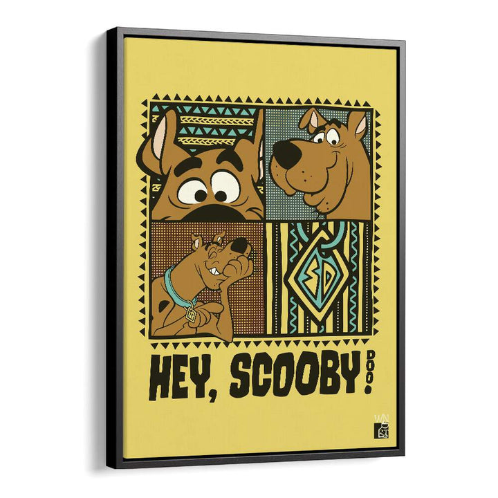 Scooby Doo Comic Wall Art Comic Posters in Black Floater Frame