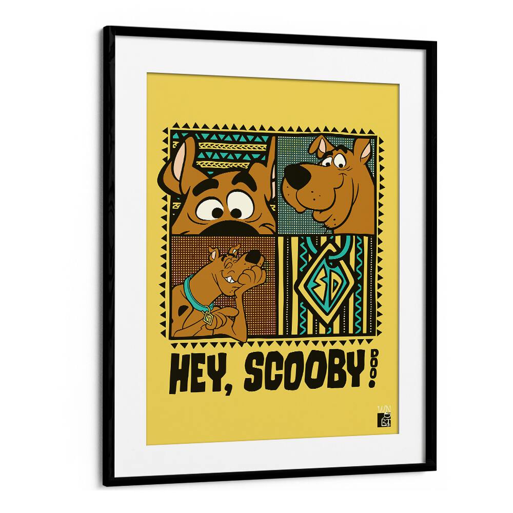 Scooby Doo Comic Wall Art Comic Posters in Black Frame With Mount