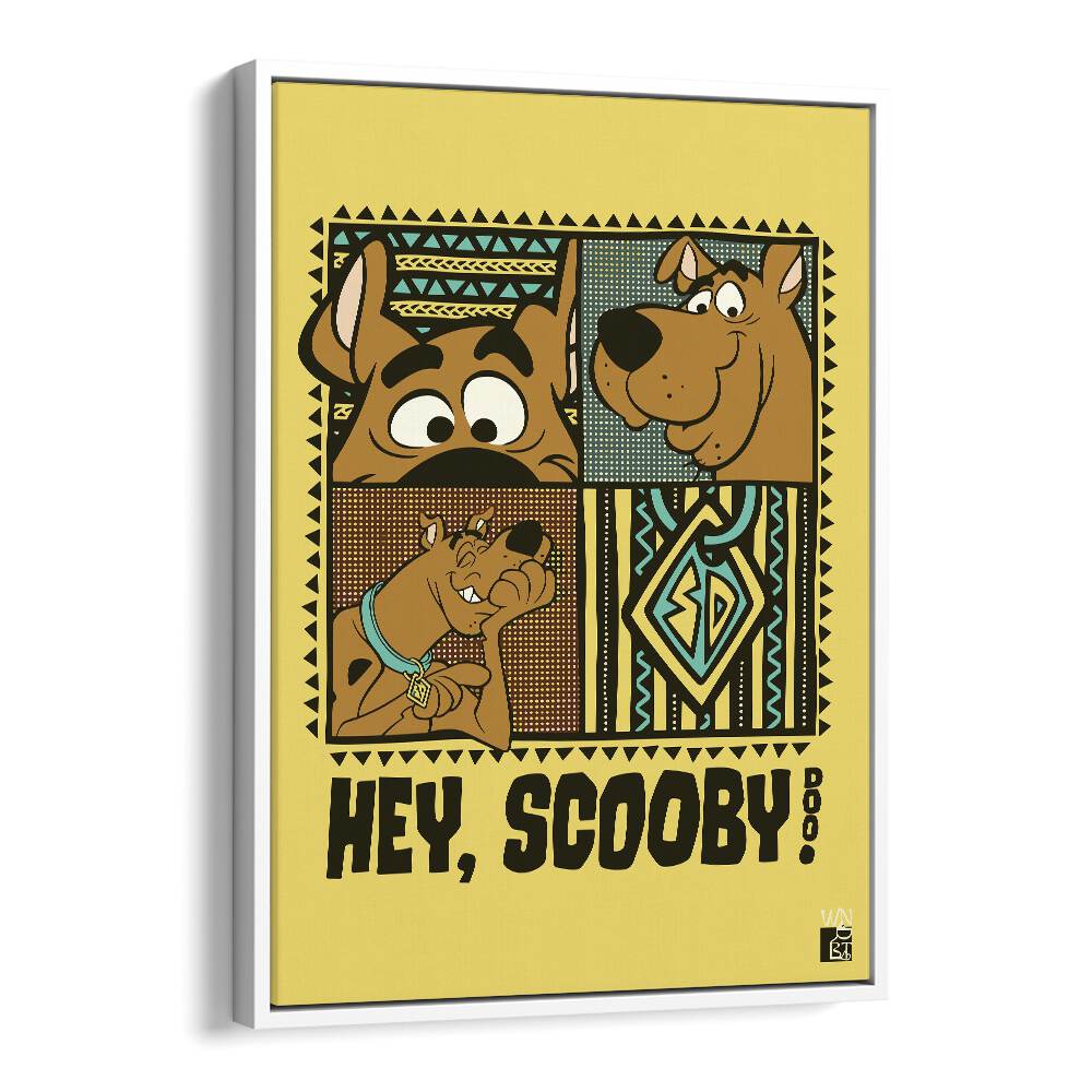 Scooby Doo Comic Wall Art Comic Posters in White Floater Frame