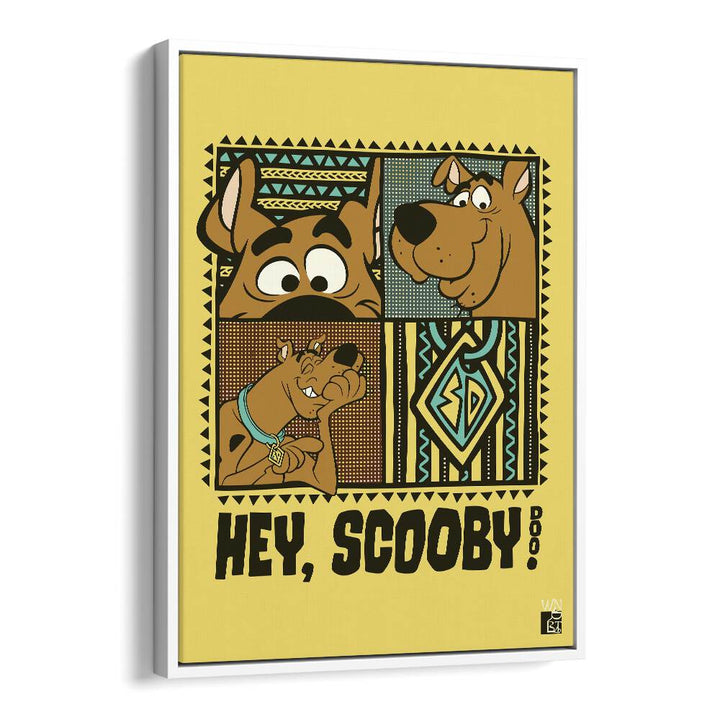 Scooby Doo Comic Wall Art Comic Posters in White Floater Frame