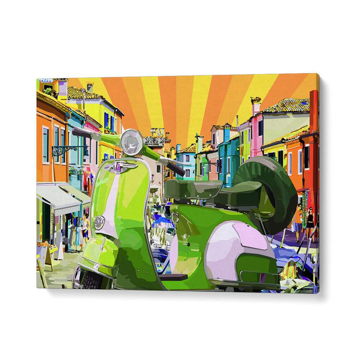 Scooter By Lynnda Rakos Pop Art Paintings Pop Art Prints in Gallery Wrap