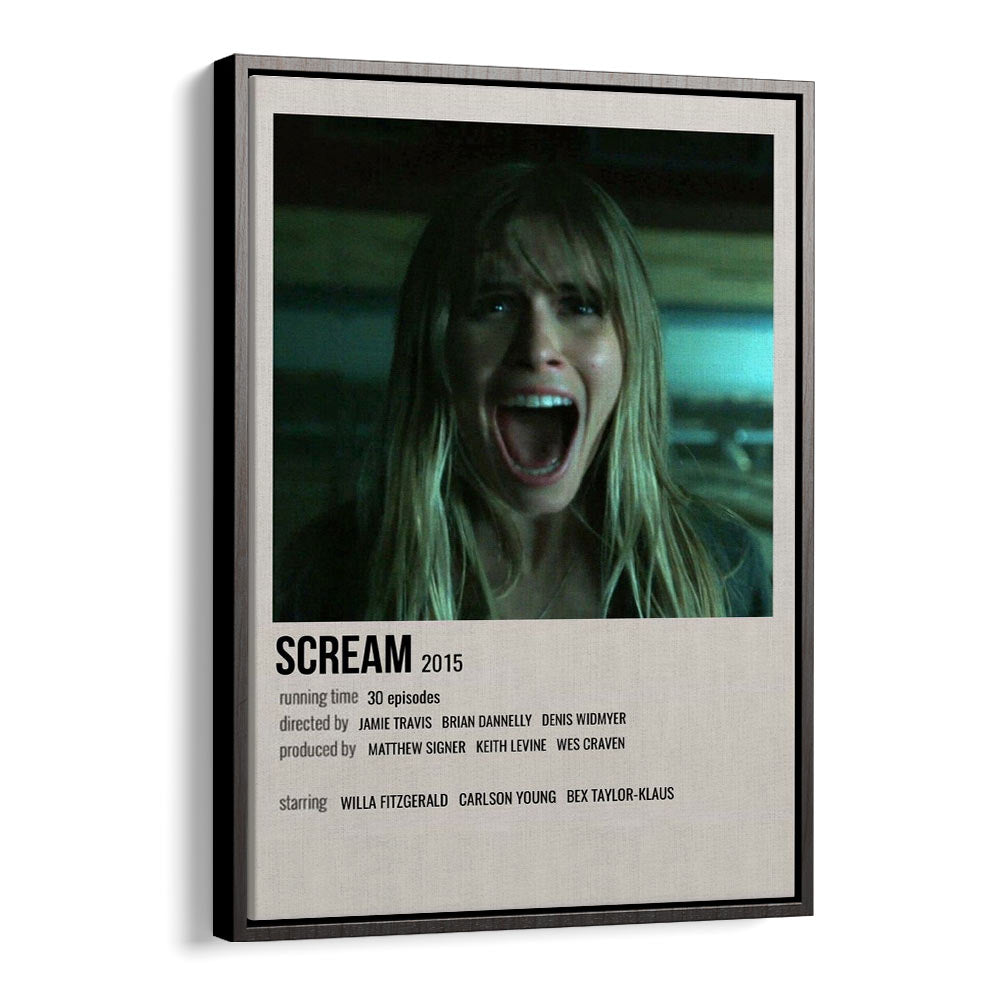 Scream 2015 Movie Posters in Black Floater Frame