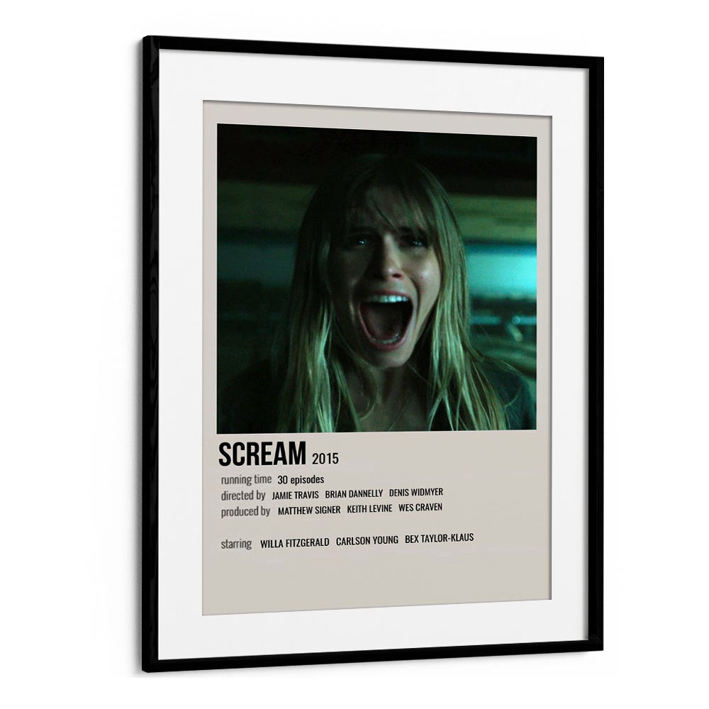 Scream 2015 Movie Posters in Black Frame With Mount