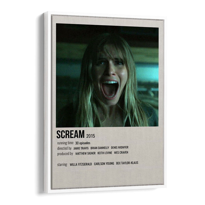 Scream 2015 Movie Posters in White Floater Frame