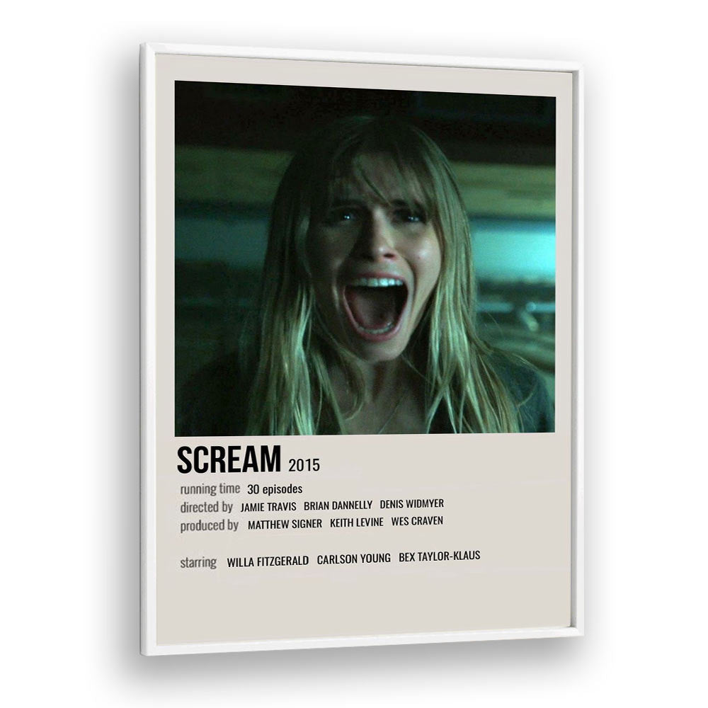 Scream 2015 Movie Posters in White Plain Frame