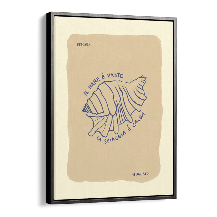 Sea Shells by Studio Dolci Kitchen Posters in Black Floater Frame