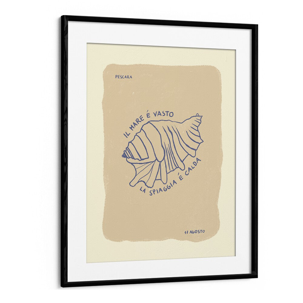 Sea Shells by Studio Dolci Kitchen Posters in Black Frame With Mount