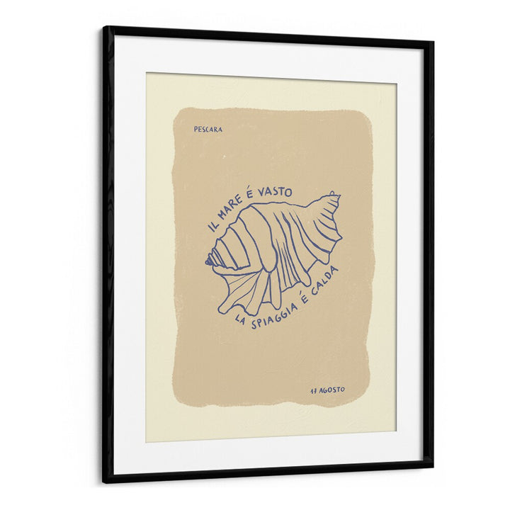 Sea Shells by Studio Dolci Kitchen Posters in Black Frame With Mount