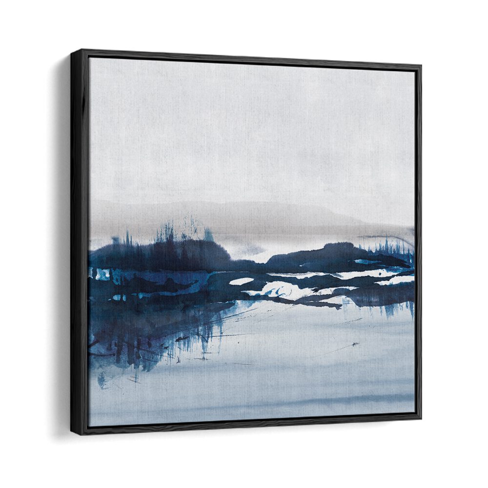 Sea View By Dan Hobday Abstract Art Abstract Paintings in Black Floater Frame