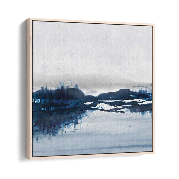 Sea View By Dan Hobday Abstract Art Abstract Paintings in Oak Wood Floater Frame