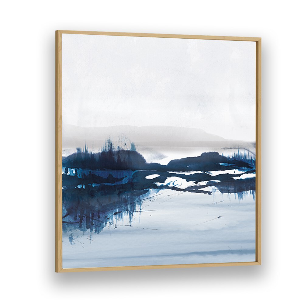 Sea View By Dan Hobday Abstract Art Abstract Paintings in Oak Wood Plain Frame