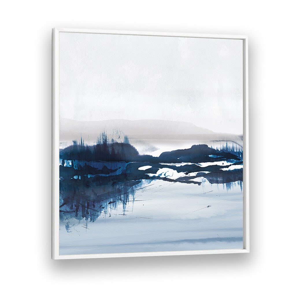 Sea View By Dan Hobday Abstract Art Abstract Paintings in White Plain Frame