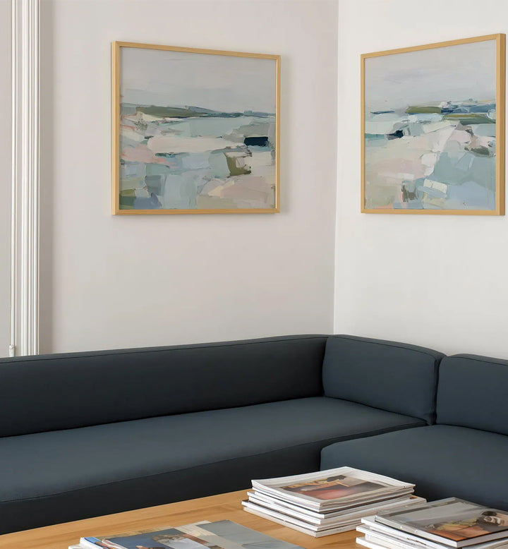 SEAFOAM SILENCE, SET OF 2 PAINTINGS