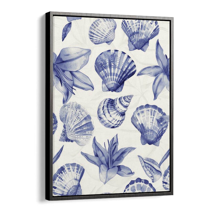 Seashore Jewels II Beach Prints Coastal Wall Art in Black Floater Frame