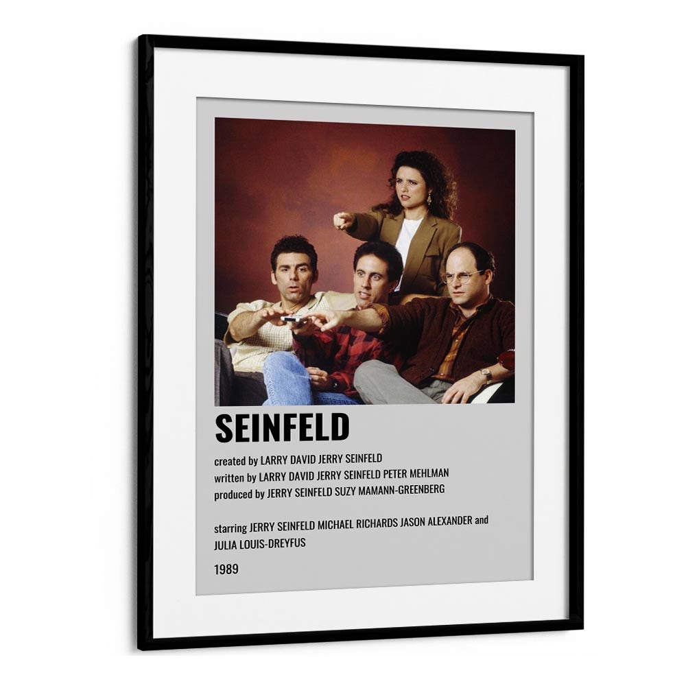 Seinfeld 1989 Movie Posters in Black Frame With Mount