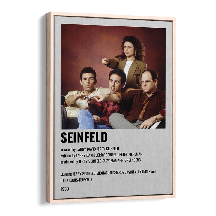 Seinfeld 1989 Movie Posters in Oak Wood Floater Frame