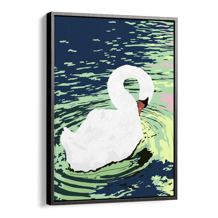 Self Reliance By Uma Gokhale Wildlife Art Prints in Black Floater Frame