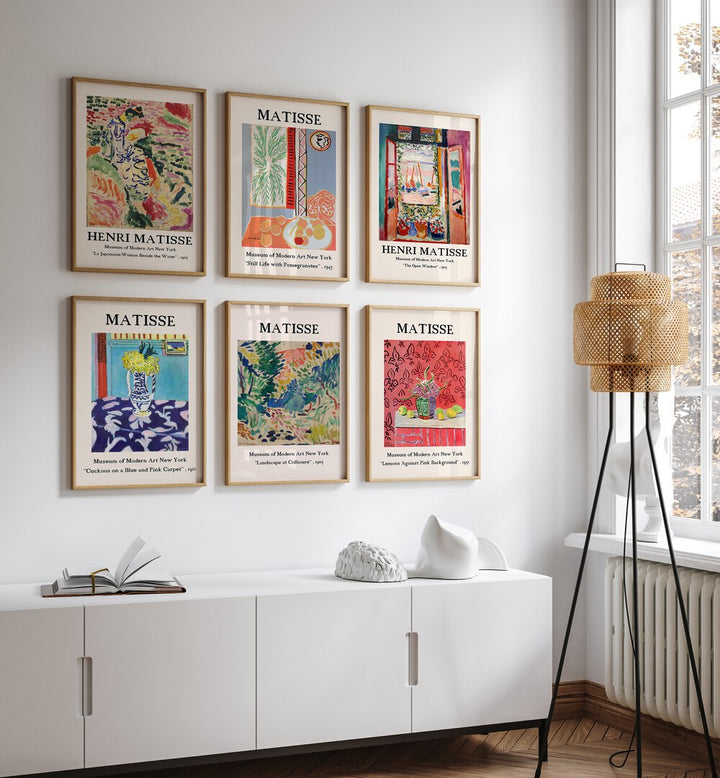 gallerywall painting - HENRI MATISSE GALLERY WALL SET OF 6 by Asianmonk