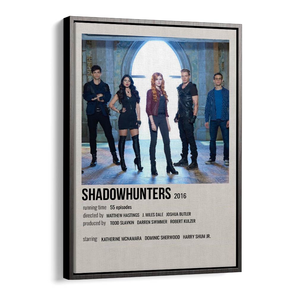 Shadow Hunters 2016 Movie Posters in Black Floater Frame