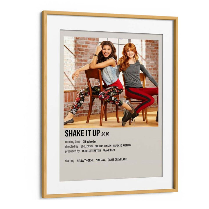 Shake It Up 2010 Movie Posters in Oak Wood Frame With Mount