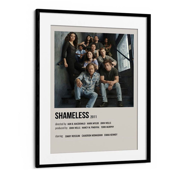 Shameless 2011 I Movie Posters in Black Frame With Mount
