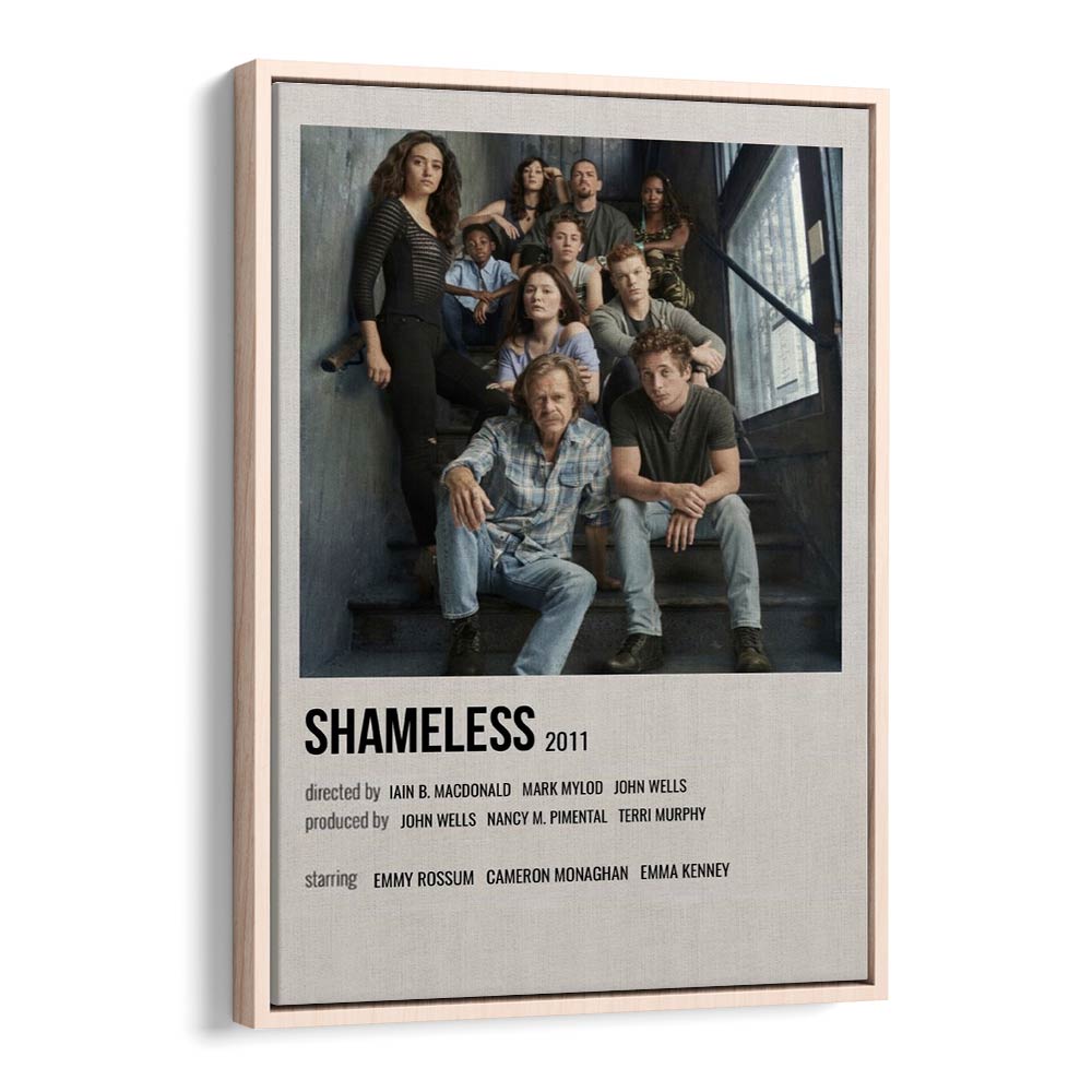 Shameless 2011 I Movie Posters in Oak Wood Floater Frame