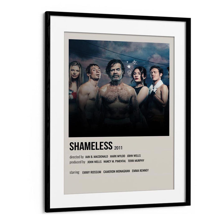 Shameless 2011 ii Movie Posters in Black Frame With Mount