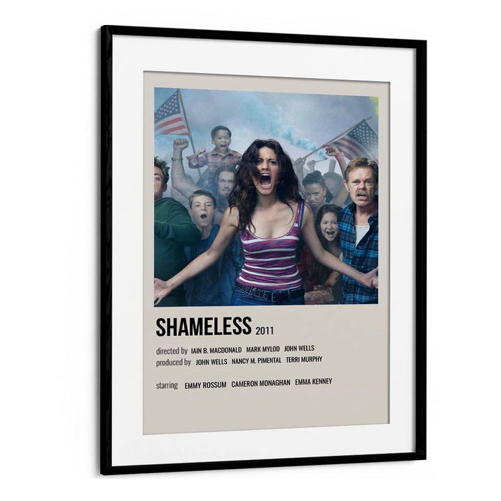 Shameless 2011 iii Movie Posters in Black Frame With Mount