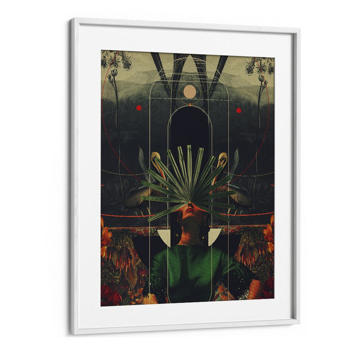 She Saw The Equator By Frank Moth Surreal Art Prints Surrealism in White Frame With Mount