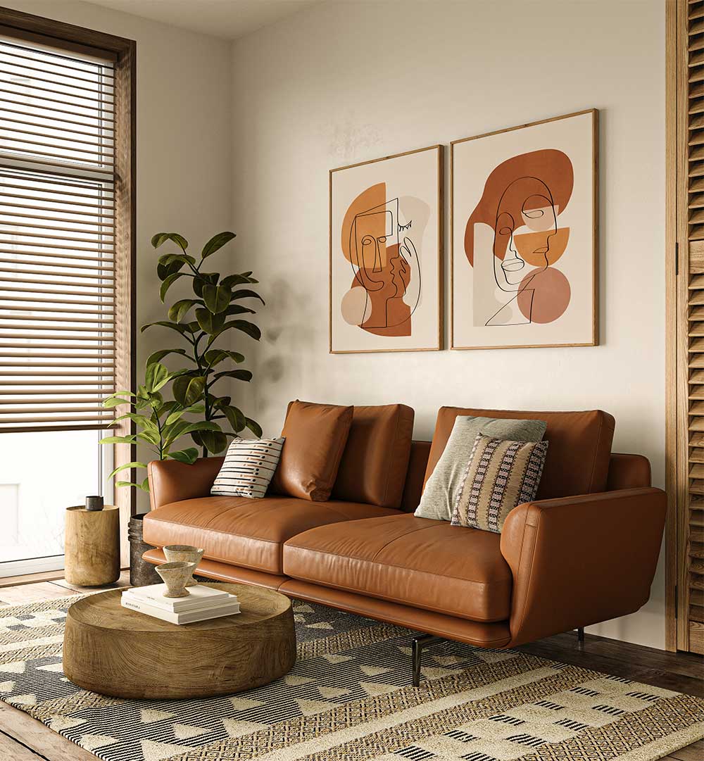 SIENNA SOUL , SET OF 2 PAINTINGS