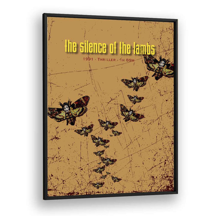 Silence Of The Lambs by Grishma Korjani Movie Posters in Black Plain Frame