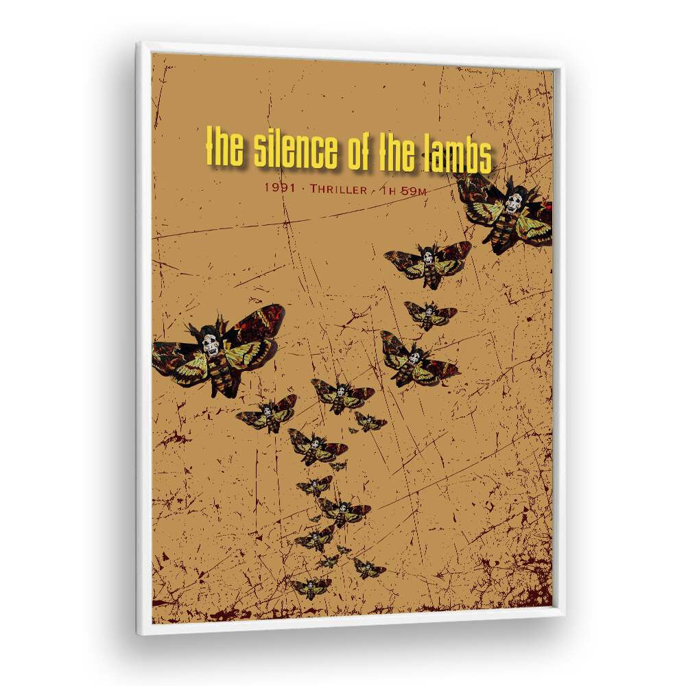 Silence Of The Lambs by Grishma Korjani Movie Posters in White Plain Frame